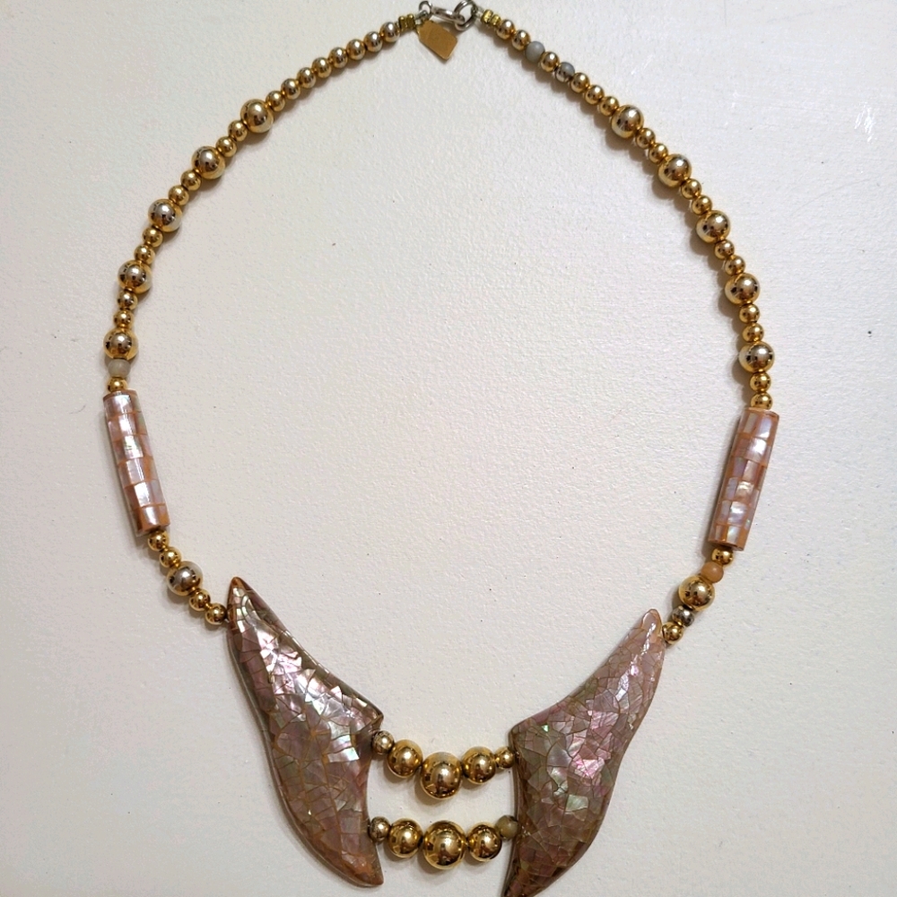 Vintage Signed Karla Jordan Mother of pearl 1980, 80's